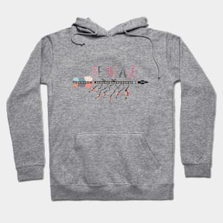 Quote Be brave and arrow, tribal Hoodie